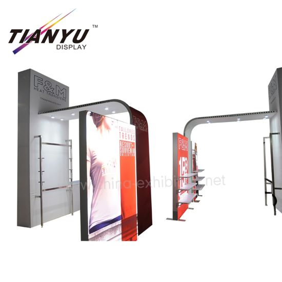 Display Aluminium Booth untuk Stand Pameran Pakaian Promosi