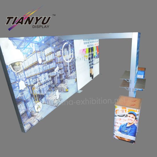 Tian Yu Penawaran Dua Sisi Terbuka Aluminium Exhibition Booth untuk Tampilkan Lampu LED