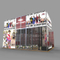 4X8m Trade Show Berdiri Mudah Merakit Portabel Modular Kustom Pameran Booth Desain