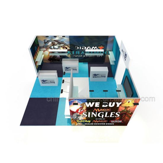 Pameran Booth Stand Desain Trade Show Berdiri dengan Menampilkan Show Room