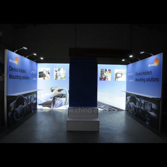 10X20FT Disesuaikan Portabel Modular Reusable Pameran Dagang Pameran Booth Stand Display dalam Aluminium