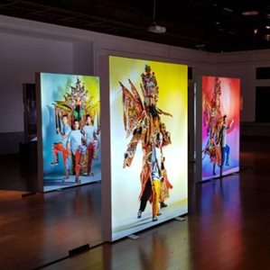 Jiangmen Penayangan Iklan LED Backlight Aluminium Bingkai Cina Beijing Opera Tampilan Light Box