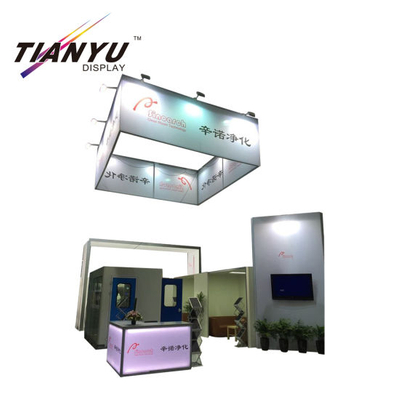 10X20 Feet 3X6m Trade Show Pameran Booth dengan Kustom Grafis