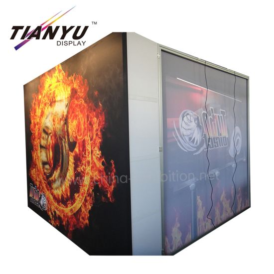Desain Booth Pameran 4X8m Kustom dengan Acrylic Panel