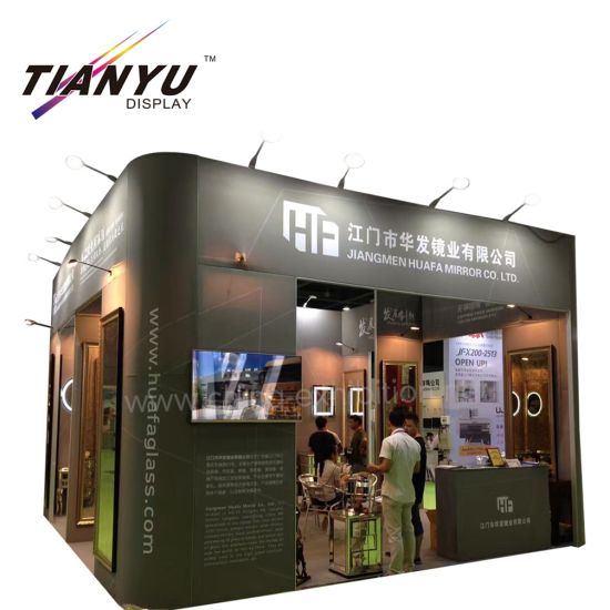 Stand Custom Reusable Booth Modular dan Tool-less Smart Aluminium Trade Show Stand