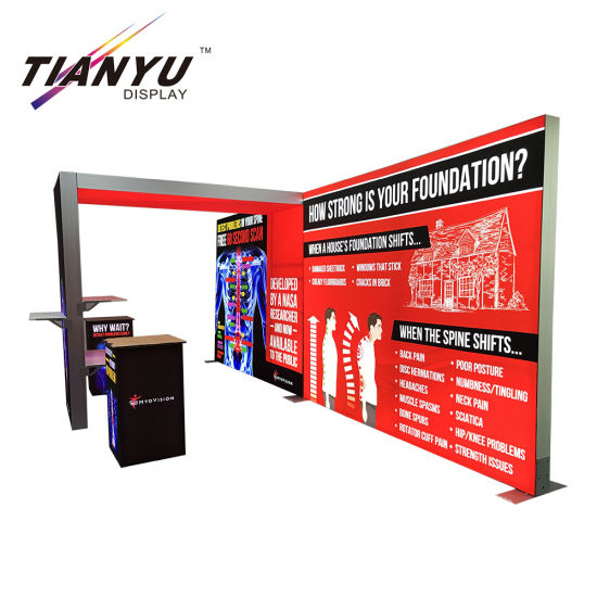 10X10FT Set Mudah up Aluminium Bingkai Exhibition Booth untuk Show
